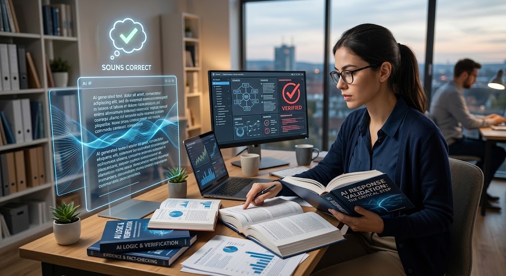 Checking an AI answer: sounding right is not enough